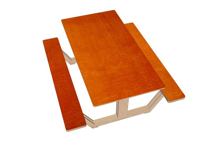 DIY design picnic table 'Ordesa' drawings | plan