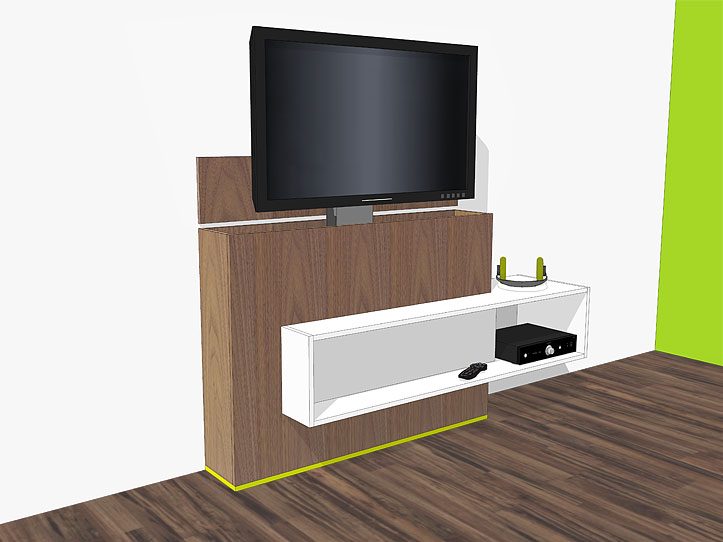 Spiksplinternieuw DIY furniture plan for design TV stand with lift Astor QL-68