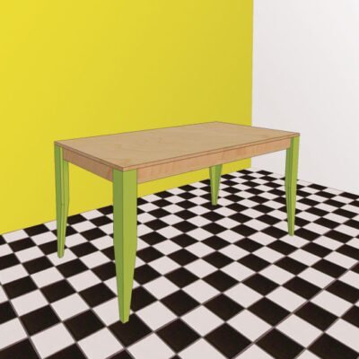 DIY modern table 'Cuco' drawings | plan