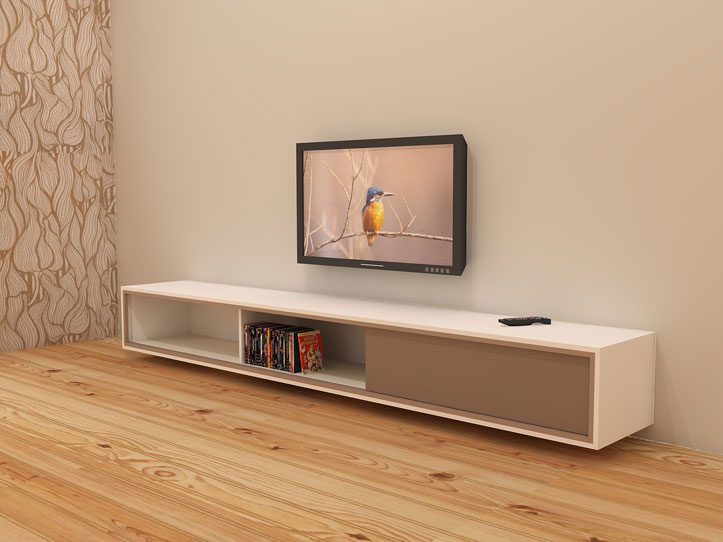 Wonderbaar DIY furniture plan floating TV cabinet Arturo for plywood or MDF LW-25