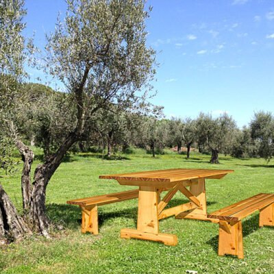 garden table outdoor table with benches build it yourself working drawing CADI