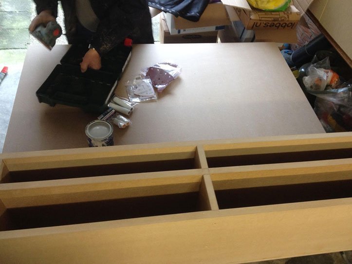 DIY floating TV cabinet 'Penelope' made by