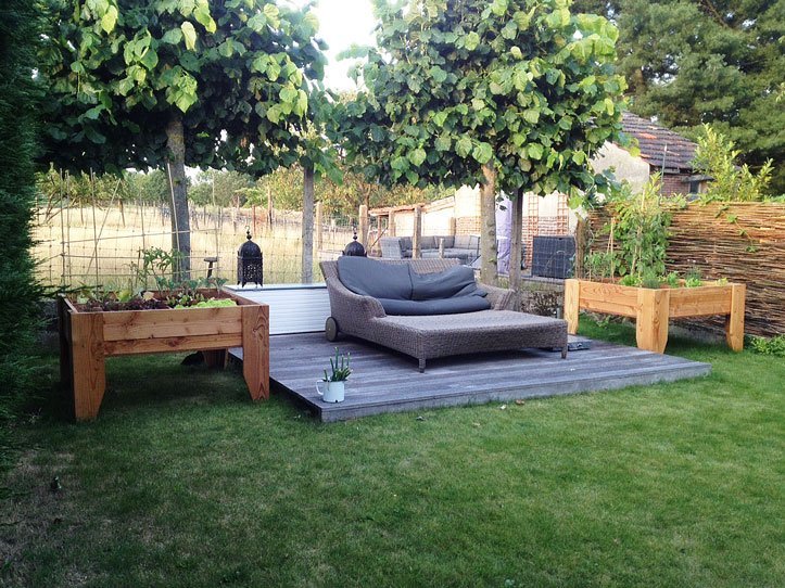 Image DIY kitchen garden table Huerta