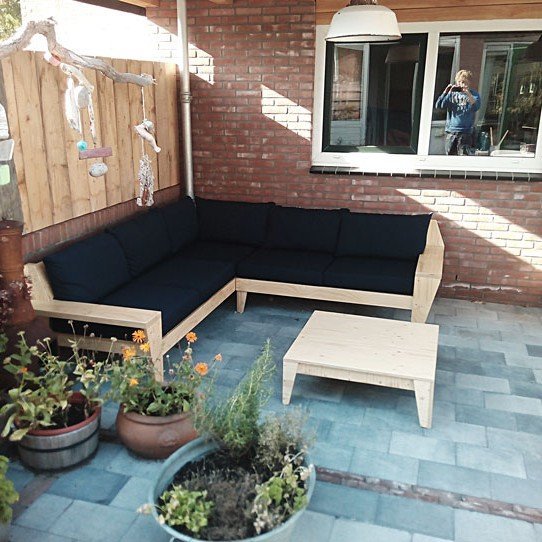 Photo DIY garden corner sofa 'YelmoXL' by