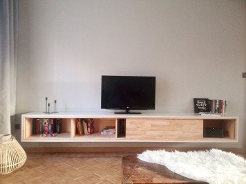 DIY floating TV cabinet 'ArturoXL' made by