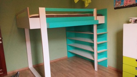 Photo DIY plans double loft bed 'AnaXL' by