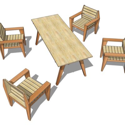 Furniture plan: gardenset Cotiella diy